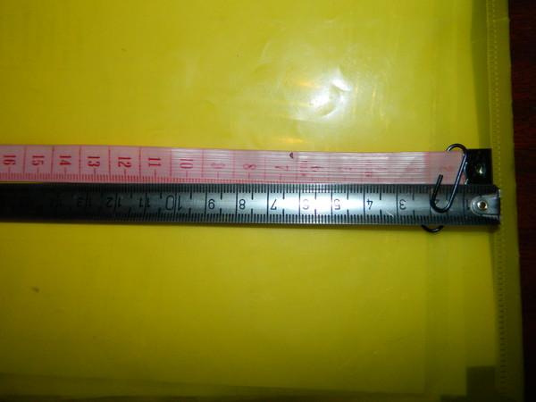 Приклад вимірювання довжини устілки