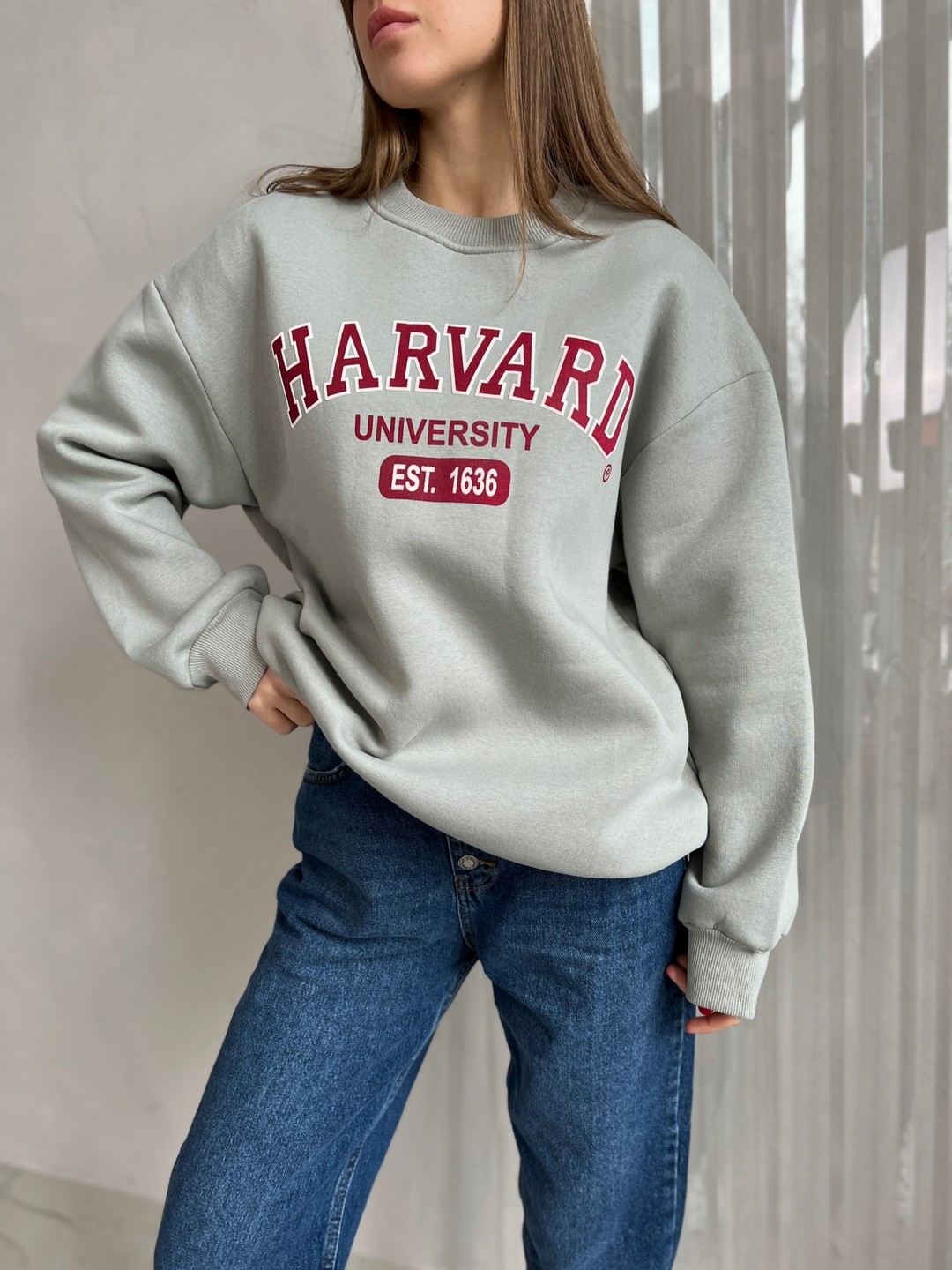 Светр Harvard сірий