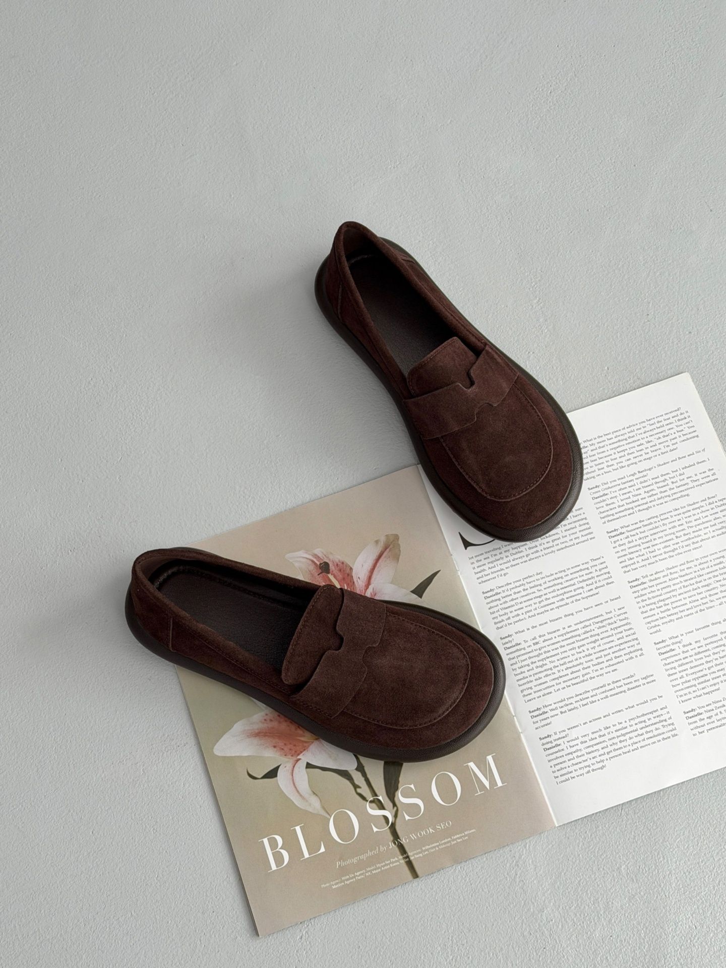 Лофери на низькій платформі темно-брунатні