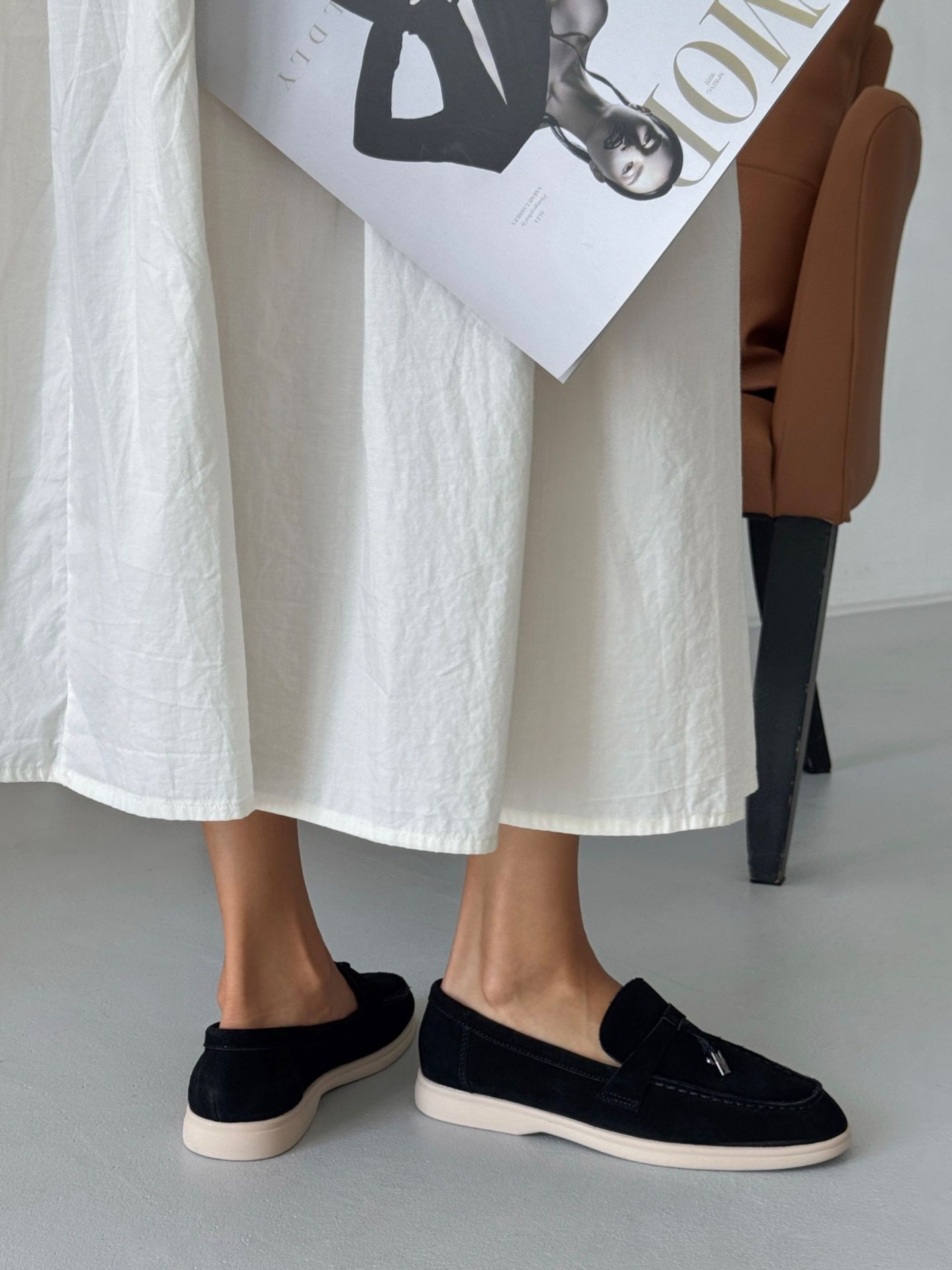 Лофери з оздобленням чорні