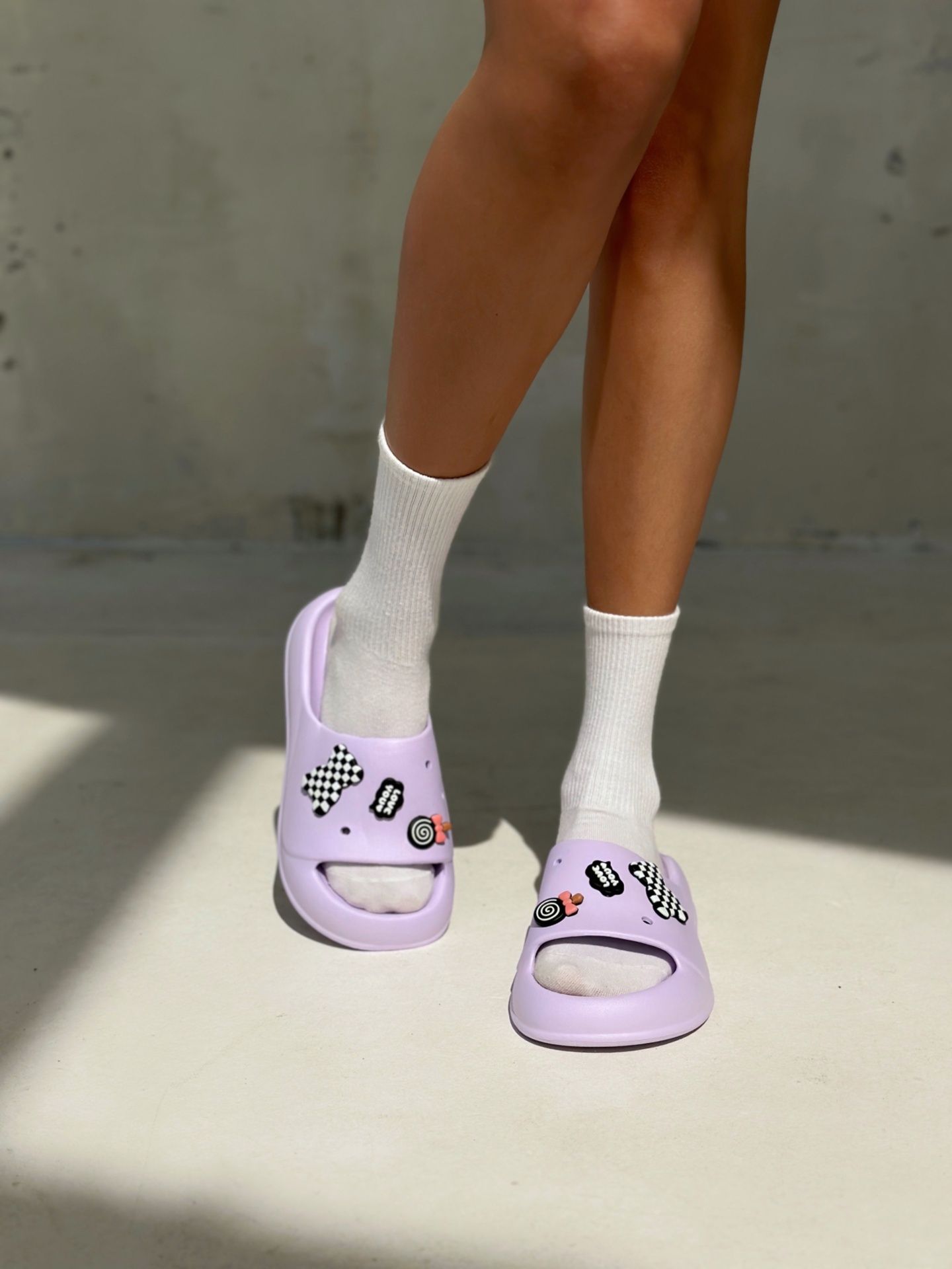 Шльопанці Honeyed фіолетові