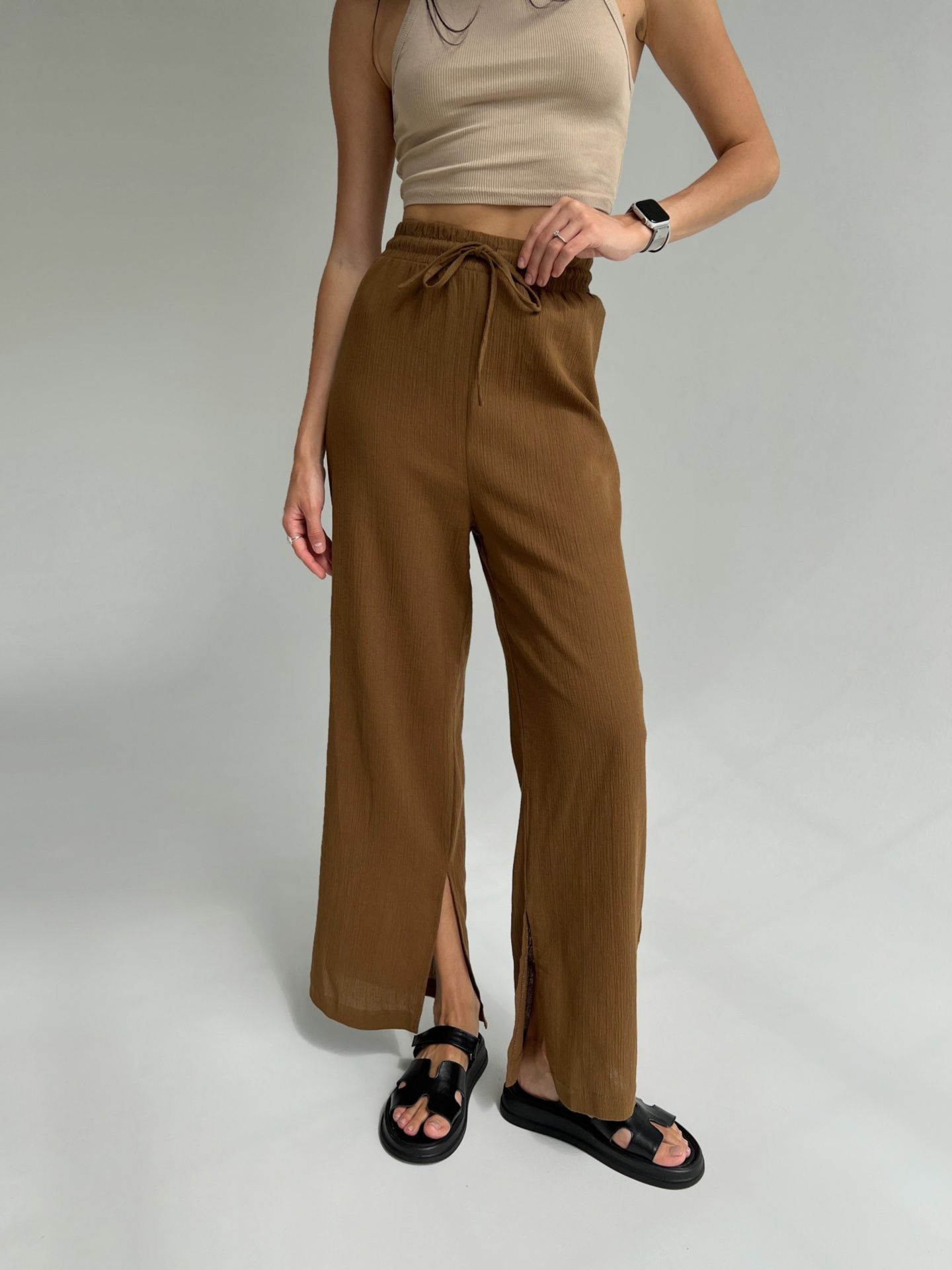 Штани Facile коричневі