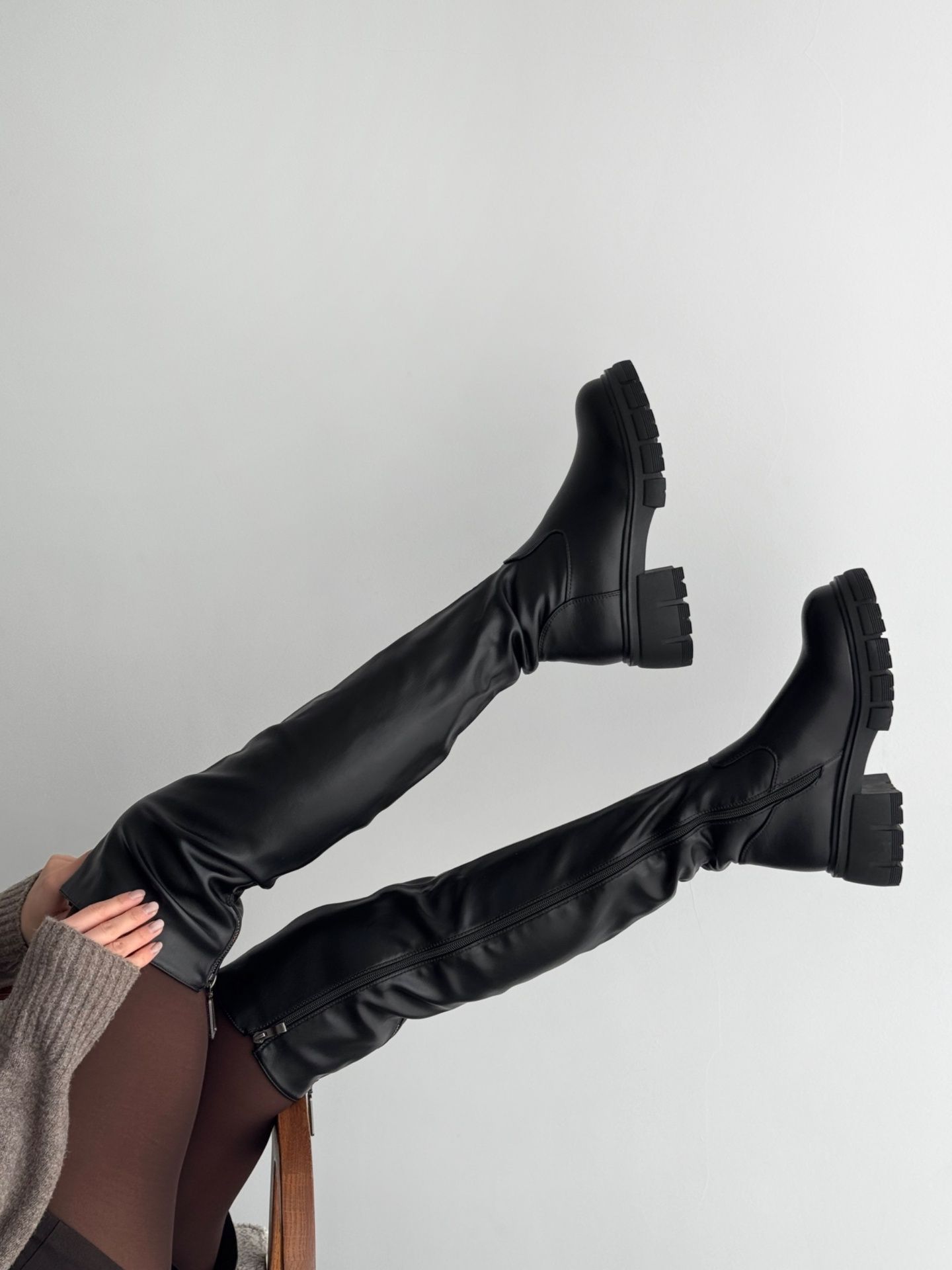 Ботфорти класичні чорні