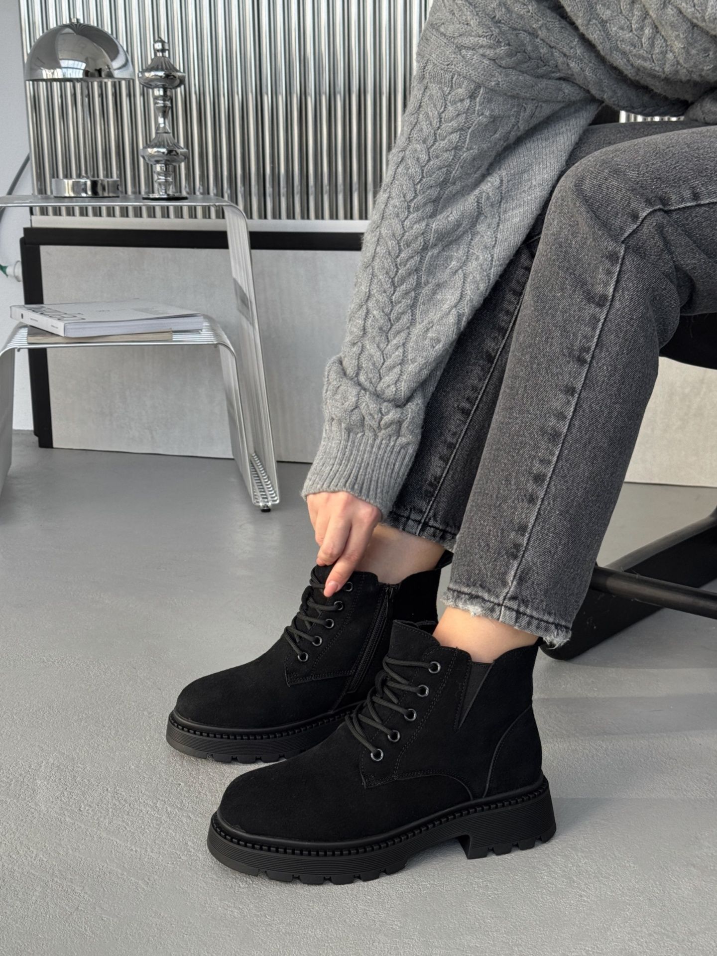 Черевики базові чорні