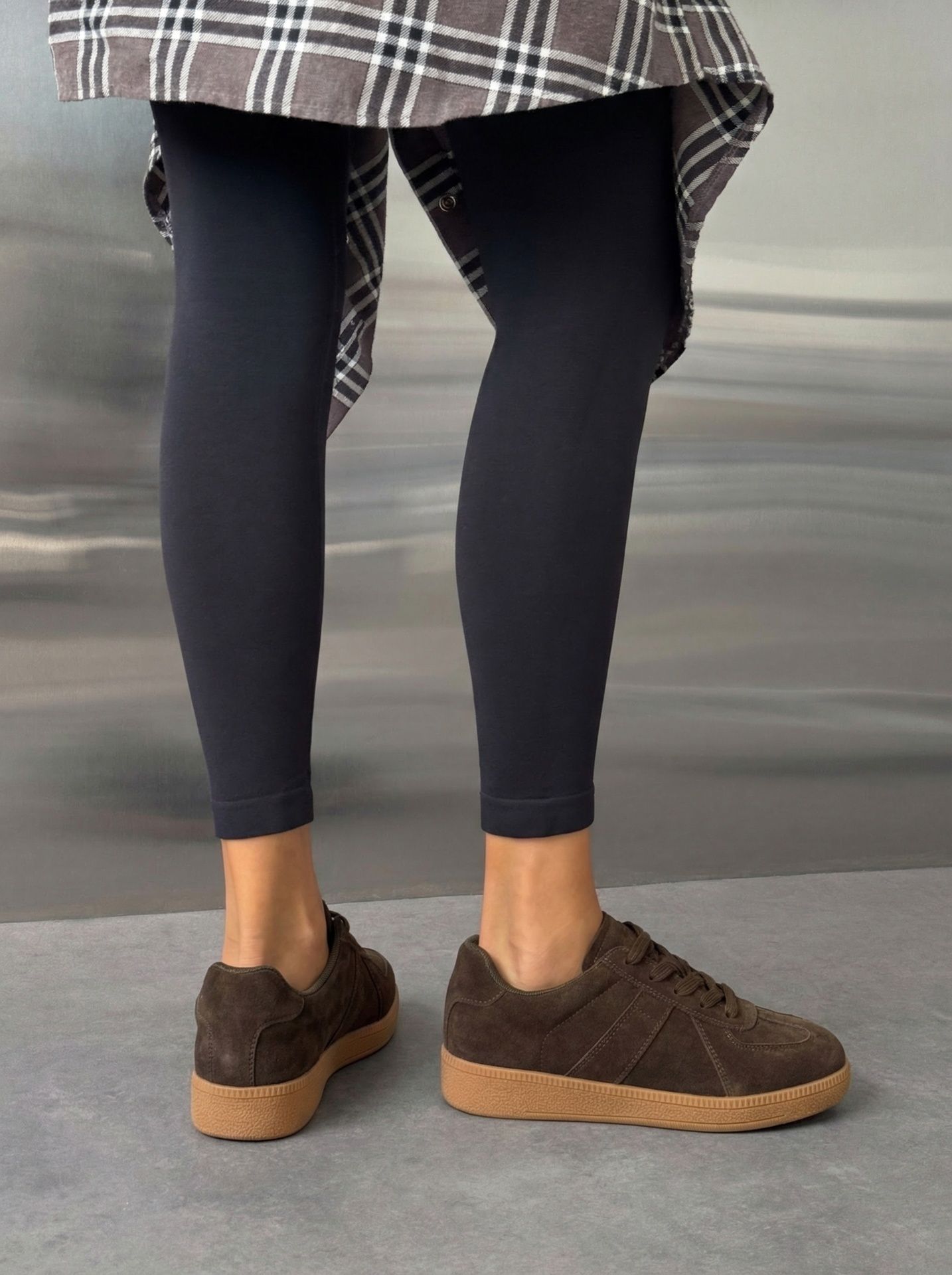 Кеди замшеві темно-брунатні