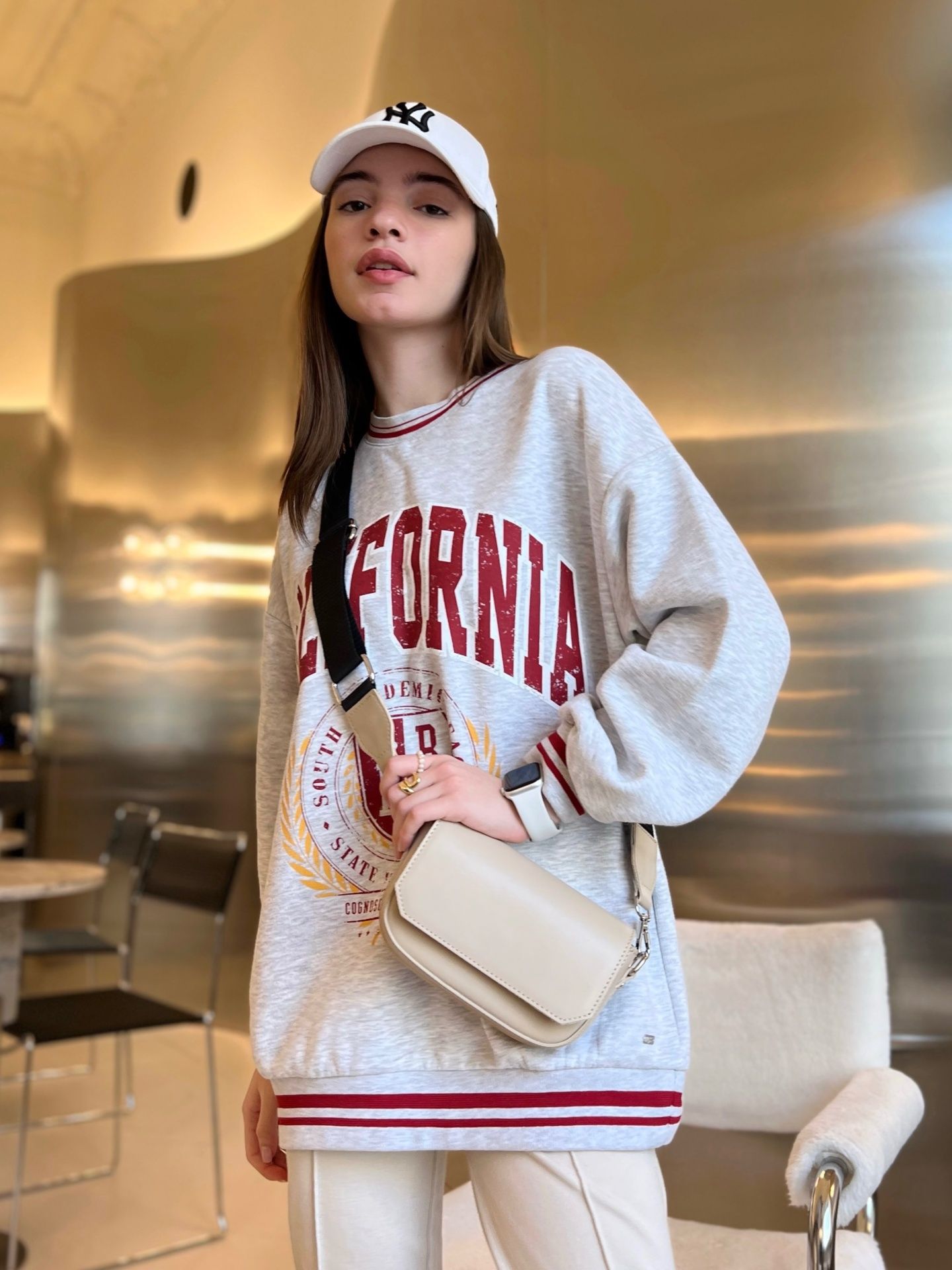 Сумка Flap beige