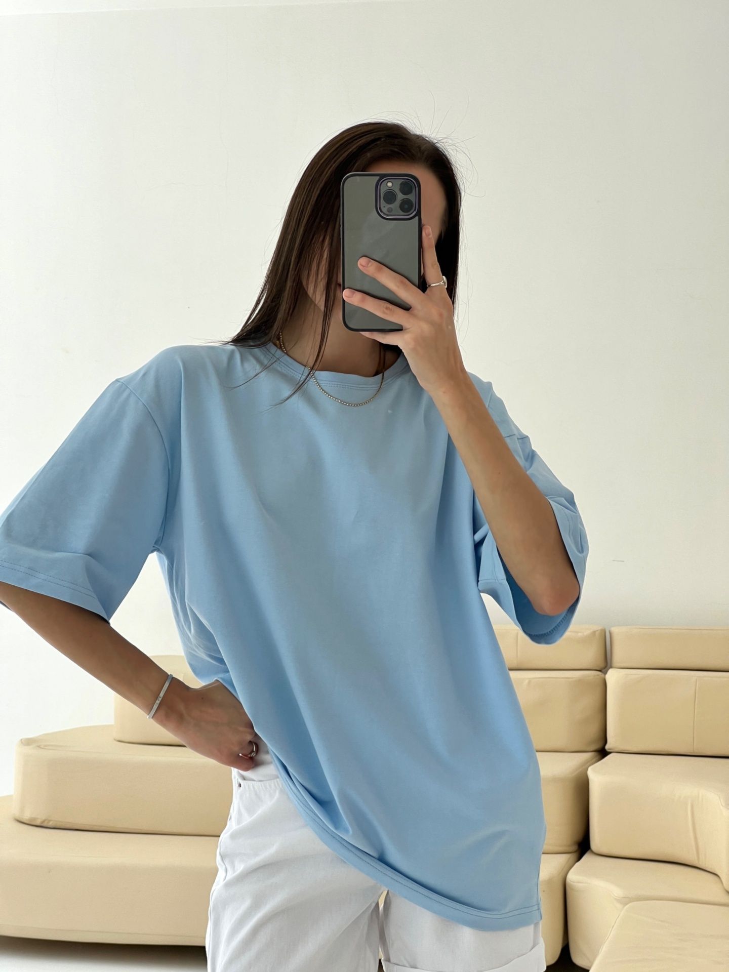 Футболка Basic блакитна