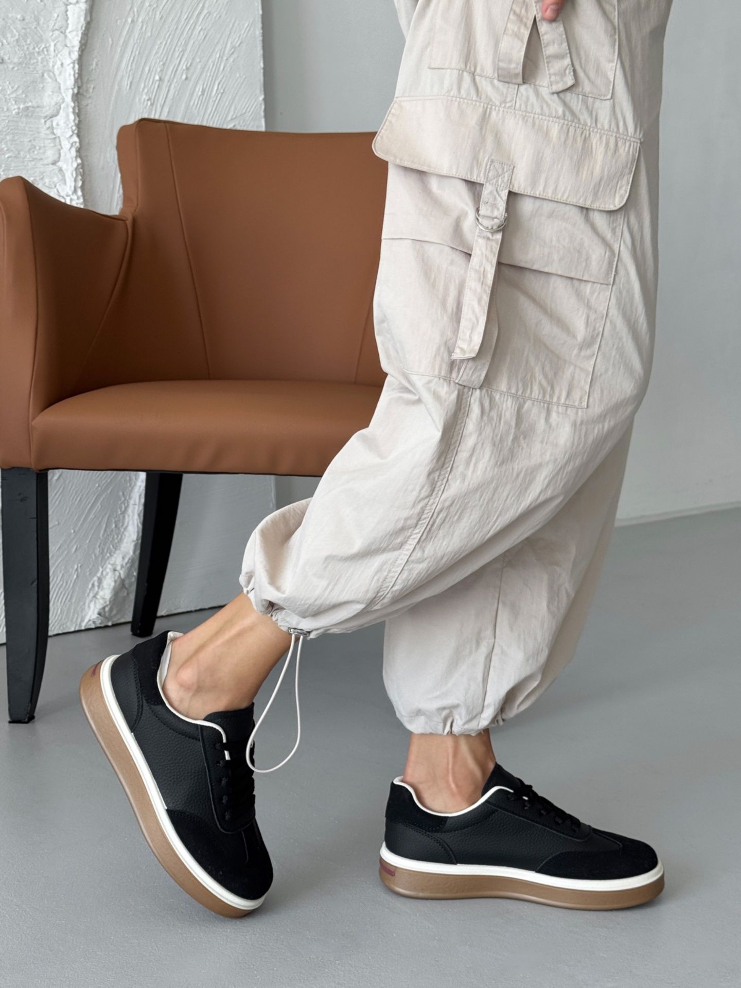 Кеди зі шнурівкою чорні