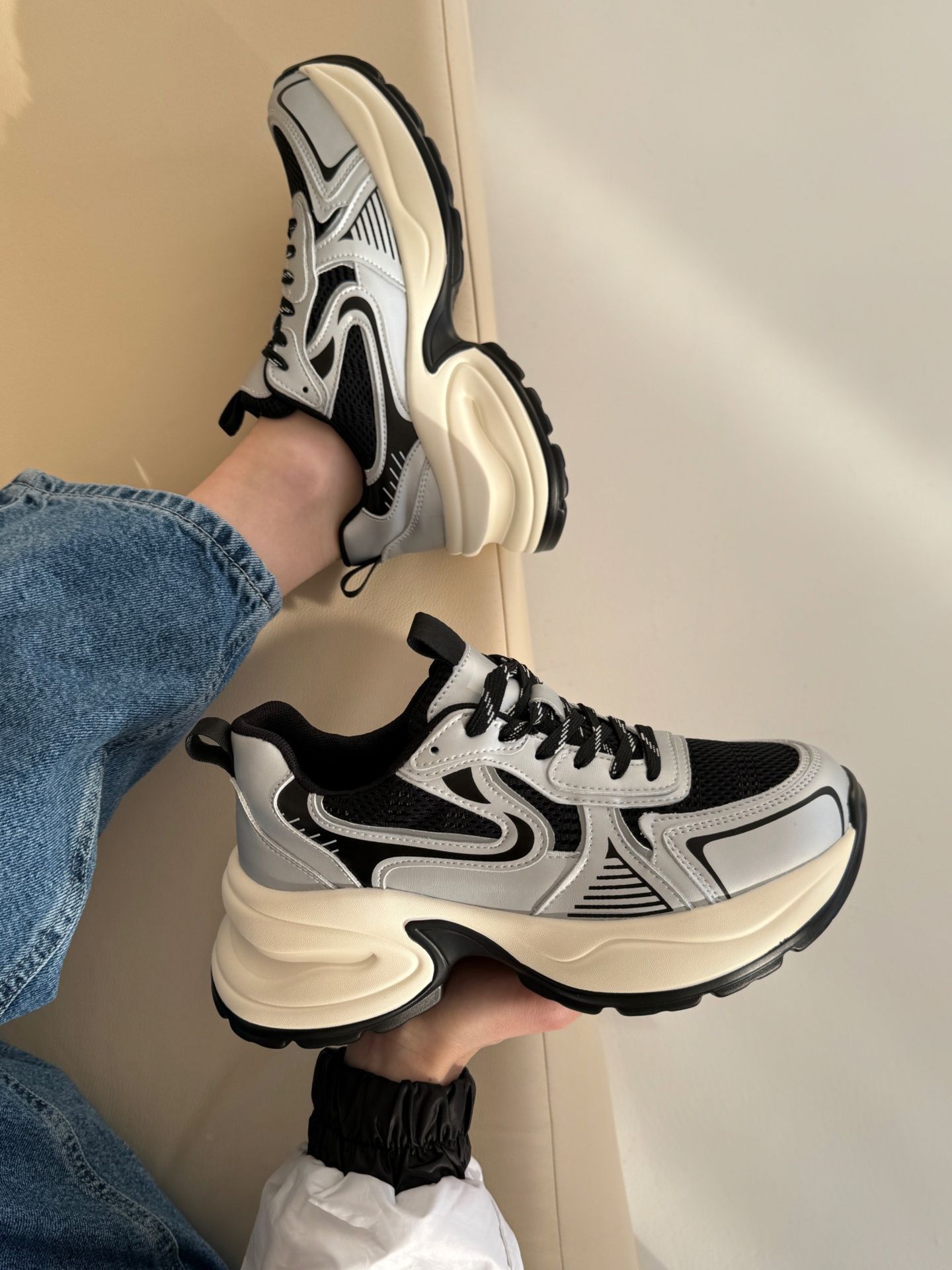 Кросівки Duke срібні